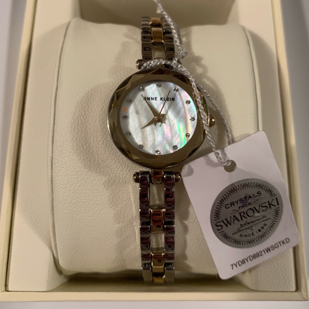 Anne Klein Swarovski Crystal watch